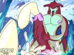  anthro balls big_balls big_pecs big_penis breath_of_the_wild genitals hi_res huge_balls huge_penis hyper hyper_balls hyper_genitalia hyper_penis male marine masturbation nintendo pecs penis prince_sidon squishy_bloo the_legend_of_zelda water zora 