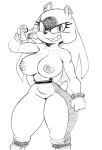  afrosoricid anthro big_breasts breasts clothed clothing ear_piercing female hi_res idw_publishing kevinsano mammal nipples piercing pose sega solo sonic_the_hedgehog_(comics) sonic_the_hedgehog_(idw) sonic_the_hedgehog_(series) surge_the_tenrec tenrec topless wide_hips 
