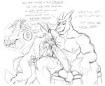  anthro anthro_on_anthro ball_size_difference balls big_balls big_penis bodily_fluids castration cock_and_ball_torture cum cum_on_face cumshot dragon duo eastern_dragon ejaculation english_text erection genital_fluids genital_mutilation genital_torture genitals glans hands-free horn huge_penis humanoid_genitalia humanoid_penis male male/male monochrome muscular muscular_anthro muscular_male mutilation penis penis_size_difference poppin smile tail text zan_(poppin) 