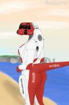  aircraft anthro beach cliff cloud coast_guard coastline eimear_(the_big_guy1) female green_paint helicopter helicopter_tail hi_res humanoid ireland living_aircraft living_machine living_vehicle looking_at_viewer looking_back looking_back_at_viewer machine nude paint pink_sky red_body rescue robot robot_humanoid sea seaside solo the_big_guy1 vehicle water white_body 
