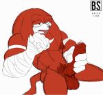  2d_animation animated anthro bacon_sama balls big_balls big_pecs big_penis blush blush_lines bodily_fluids bouncing_balls clothing dripping drooling echidna foreskin fur genital_fluids genitals glans gloves gloves_only half-lidded_eyes hand_wraps handwear handwear_only knuckles_the_echidna male mammal markings masturbation monotreme mostly_nude muscular muscular_anthro muscular_male nipples pecs penis pink_glans precum precum_drip pubes red_body red_fur red_penis saliva sega solo solo_focus sonic_boom sonic_the_hedgehog_(series) spiked_knuckles thrusting tongue tongue_out watermark white_clothing white_gloves white_handwear white_markings wraps 