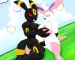  3d_(artwork) anthro anthrofied balls big_breasts black_body breasts digital_media_(artwork) eeveelution erection female female_penetrated generation_2_pokemon generation_6_pokemon genitals hi_res male male/female male_penetrating male_penetrating_female malicekira muscular muscular_male nintendo nipples nude penetration penile penile_penetration penis penis_in_pussy pokemon pokemon_(species) pokemorph pubes pussy sex sylveon umbreon vaginal vaginal_penetration white_body 