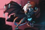  anthro corruption demon dragon feral hi_res knot mane mind_control raining ridges spines takeover teryx teryx_commodore transformation villainous xanithar 