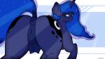  absurd_res anatomically_correct anatomically_correct_genitalia animal_genitalia animal_pussy equid equine equine_genitalia equine_pussy female feral friendship_is_magic genitals hasbro hi_res horn horse huge_filesize looking_at_viewer mammal my_little_pony pony princess_luna_(mlp) pussy simple_background solo unicorn 