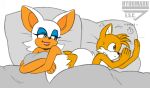 after_sex age_difference anthro awkward bat bed bedding blanket canid canine colored_sketch duo female fox furniture hyoumaru male male/female mammal math miles_prower morning_after nervous older_female pillow rouge_the_bat satisfied satisfied_look sega shy sketch smile smirk sonic_the_hedgehog_(series) younger_male 