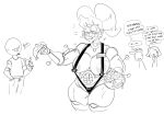  2022 animatronic areola areola_slip big_areola big_breasts bikini blush bottomwear breasts circus_baby_(fnaf) clothed clothing clown clown_nose curvaceous curvy_figure denim denim_clothing dialogue english_text eyelashes female fingers five_nights_at_freddy&#039;s food group hair hand_in_pocket hi_res huge_areola human humanoid jeans long_hair machine male mammal mhdrawin monochrome not_furry pants phone pizza pockets robot robot_humanoid scottgames sister_location skimpy skimpy_bikini sling_bikini swimwear text thick_thighs twintails_(hairstyle) voluptuous wide_hips 