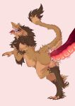  2019 absurd_res anal anal_penetration anthro balls brown_body brown_fur butt egg egg_insertion fur genitals hi_res male multicolored_body multicolored_fur oviposition penetration raised_tail reskaro sergal sex solo tail tentacle_in_ass tentacle_penetration tentacle_sex tentacles tongue tongue_out unknown_character 