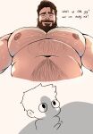  2boys absurdres bara boob_shadow_(meme) boob_shadow_(sibi2028) bulge chest_hair come_hither dadee_(da_ddy22) erection erection_under_clothes from_below highres huge_pectorals large_pectorals male_focus mature_male meme multiple_boys muscle_awe muscular muscular_male navel navel_hair nipples notice_lines nude o_o original pectorals penis_shadow short_hair smile stomach strongman_waist sweat thick_eyebrows very_sweaty yaoi 