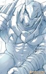  abs anthro anubian_jackal bandage canid canine canis jackal league_of_legends male mammal muscular muscular_anthro muscular_male nasus_(lol) nipples pecs riot_games sollyz solo 