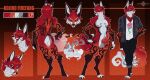  absurd_res anthro blazitastic_(artist) canid canine fox fur genitals hi_res knot kojiro_firefang male mammal penis red_body red_eyes red_fur solo 