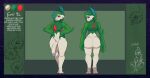  absurd_res anthro big_butt big_penis butt claws endrfilms404 expressions eyeshadow fan_character fangs gallade generation_4_pokemon genitals hands_on_hips hi_res horn horned_humanoid humanoid makeup male model_sheet nintendo penis pokemon pokemon_(species) red_eyes solo teeth toe_claws tongue tongue_out wide_hips 
