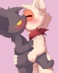  barely_visible_genitalia barely_visible_penis blush genitals kissing league_of_legends male penis riot_games smite_(artist) teemo_(lol) veigar yordle 