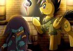  ahuizotl ahuizotl_(mlp) bodily_fluids daring_do_(mlp) equid equine female feral friendship_is_magic hasbro male mammal my_little_pony pegasus sweat tears vavacung wings 