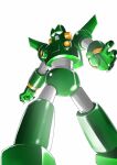  absurdres crayon_shin-chan highres juuta-rou kantam_robo looking_to_the_side mecha mechanical_wings no_humans open_hand robot science_fiction simple_background solo super_robot white_background white_eyes wings 