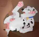  101_dalmatians 2023 3_toes anal anal_penetration animal_genitalia animal_pussy anus backsash balls bestiality butt canid canine canine_genitalia canine_pussy canis claws collar dalmatian digital_media_(artwork) disney domestic_dog duo erection feet female female_on_human female_penetrated feral feral_penetrated fucked_silly fur genitals hair hi_res hindpaw human human_on_feral human_penetrating human_penetrating_female human_penetrating_feral humanoid interspecies looking_pleasured lying male male/female male_on_feral male_penetrating male_penetrating_female mammal narrowed_eyes nude on_back open_mouth pawpads paws penetration penile penile_penetration penis penis_in_ass perdita pussy sex simple_background solo_focus spots spotted_body tail teeth toes tongue tongue_out vein white_body white_fur 