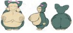  anthro areola belly big_belly big_breasts big_butt blush blush_stickers bonnie_(ilovecosmo) bow_ribbon breasts butt eyes_closed female generation_1_pokemon huge_breasts huge_butt ilovecosmo nintendo nipples nude overweight overweight_anthro overweight_female pokemon pokemon_(species) smile snorlax solo tan_areola tan_nipples thick_thighs wide_hips 