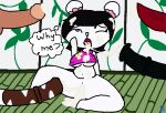  after_sex ahegao animal_crossing animal_genitalia animal_penis anthro bear bodily_fluids bottomless breasts clothed clothing cum cum_in_mouth cum_in_pussy cum_inside cum_string disembodied_penis equine_genitalia equine_penis female genital_fluids genitals group half_naked klutzatdusk looking_pleasured male male/female mammal nintendo offscreen_character pekoe_(animal_crossing) penis spread_legs spreading under_boob unseen_character 