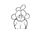  animal_crossing animated anthro big_breasts black_and_white bodily_fluids bouncing_breasts breasts canid canine canis cowgirl_position domestic_dog female female_on_top female_penetrated first_person_view from_front_position isabelle_(animal_crossing) looking_pleasured mammal mikifluffs monochrome nintendo nipples nude on_bottom on_top penetration saliva saliva_string sex solo 