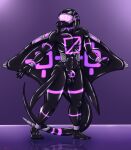  absurd_res anthro batoid batoidea black_body clothing drone dronification fish glowing glowing_body grove_(game) hi_res hypnosis latex machine male manta_ray marine mind_control reflection reflective_body rubber rubber_clothing rubber_suit runes slave solo stingray therobd 