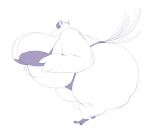  anthro avian avian_feet belly big_belly big_butt bird blue_macaw blue_sky_studios bra butt clothing feathers female jewel_(rio) obese obese_female overweight overweight_female panties rio_(series) smappa solo tail_feathers underwear 