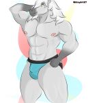  absurd_res aloy27 anthro bulge clothing equid equine hi_res horse humanoid jockstrap male mammal muscular muscular_male solo underwear 