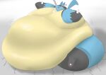  belly generation_4_pokemon hi_res kazutti lucario nintendo obese overweight pokemon pokemon_(species) weight_gain 
