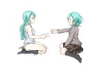  bang_dream! highres hikawa_hina hikawa_sayo incest nichiju_(you) rock_paper_scissors school_uniform siblings twincest twins underwear yuri 