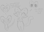  alien ambiguous_gender domestic_cat duo felid feline felis female greyscale hi_res labbit1337 mammal monochrome mouse murid murine open_mouth open_smile rodent semi-anthro smile spiral_eyes unfinished 