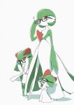  2019 ambiguous_gender chest_spike evolutionary_family gardevoir generation_3_pokemon glass humanoid kirlia maruei nintendo not_furry pokemon pokemon_(species) ralts simple_background spikes spikes_(anatomy) white_background 