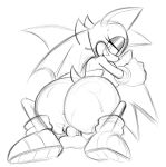  anthro bat big_butt black_and_white butt clothing cowgirl_position duo female footwear from_front_position gloves handwear hi_res looking_back male male/female mammal monochrome on_bottom on_top penetration pointy_eared rouge_the_bat sega sex shoes snesti09 sonic_the_hedgehog_(series) tail wings 