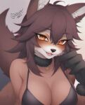  anthro breasts canid canine female fox hi_res mammal sexy_eyes solo teasing 