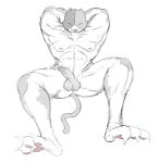  anonymous_artist anthro biceps domestic_cat epic_games felid feline felis fortnite hi_res male mammal meowscles muscular paws pecs pose presenting sketch solo 