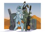  2022 a-10 ah-64_apache anthro blue_eyes blush breasts duo female gatling_gun green_body gun lagomorph leporid living_helicopter machine_gun mammal metallic_body minigun rabbit ranged_weapon rifle sat_v12 smile weapon 