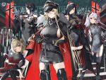  6+girls ;3 absurdres aegir_(azur_lane) aiguillette antenna_hair arms_under_breasts artist_request azur_lane bare_shoulders belt beret bismarck_(azur_lane) bismarck_zwei_(azur_lane) black_belt black_coat black_dress black_footwear black_gloves black_hair black_headwear black_skirt black_thighhighs blonde_hair blue_eyes boots breasts buttons cape cleavage cleavage_cutout clothing_cutout coat cowboy_shot cross double-breasted dress drill_hair drill_locks eyepatch feet_out_of_frame friedrich_der_grosse_(azur_lane) full_body fur-trimmed_cape fur-trimmed_coat fur_trim glasses gloves gold_trim graf_zeppelin_(azur_lane) grey_hair hair_between_eyes hair_over_one_eye hand_on_own_hip hands_on_hilt hat high-waist_skirt highres holding holding_toy horns indoors iron_cross jacket karlsruhe_(azur_lane) koeln_(azur_lane) koenigsberg_(azur_lane) large_breasts leather leather_boots light_brown_hair light_smile long_hair long_sleeves looking_at_viewer looking_away luetzow_(azur_lane) mechanical_horns medium_hair military military_hat military_uniform mini_hat miniskirt mole mole_on_breast multicolored_hair multiple_girls official_art one_eye_closed parted_lips peaked_cap pleated_skirt prinz_eugen_(azur_lane) red_eyes red_gloves red_hair red_horns red_jacket scharnhorst_(meta)_(azur_lane) see-through shirt short_hair sideboob sidelocks sitting skirt slit_pupils small_breasts stairs streaked_hair taut_clothes taut_dress thigh_boots thighhighs tirpitz_(azur_lane) toy two-tone_hair two-tone_skirt ulrich_von_hutten_(azur_lane) uniform very_long_hair white_cape white_hair white_shirt white_skirt yellow_eyes zettai_ryouiki 