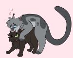  ashfur_(warriors) domestic_cat duo felid feline felis female female_penetrated feral feral_on_feral feral_penetrated feral_penetrating feral_penetrating_feral fur grey_body grey_fur hi_res hollyleaf_(warriors) male male/female male_penetrating male_penetrating_female mammal open_mouth open_smile penetration pink_background questionable_consent sex simple_background smile warriors_(cats) whorefreaklet 