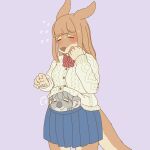  anthro clothed clothing duo ekaki510 female kangaroo koala macropod mammal marsupial school_uniform uniform vombatiform 