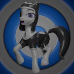  blender_(software) clothing comorito equid equine female feral hasbro hi_res lady_lightning_strike_(oc) mammal my_little_pony nun pegasus rubber rubber_clothing rubber_suit wings 