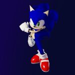  1:1 3d_(artwork) anthro blue_body blue_fur clothing digital_media_(artwork) eulipotyphlan footwear fur gloves green_eyes handwear hedgehog hi_res johnisdaboi27 looking_at_viewer low_poly male mammal mostly_nude plantigrade red_clothing red_footwear red_shoes sega shoes simple_background solo sonic_the_hedgehog sonic_the_hedgehog_(series) unknown_artist 