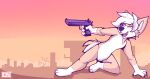  anthro canid canine canis dan_(character) deagle desolatespace domestic_dog gun herding_dog hi_res male mammal pastoral_dog paws ranged_weapon solo weapon welsh_corgi 