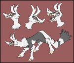  bozerd demon female feral feralasar hooved_digitigrade model_sheet pirate skypirate solo teeth thief tizali 