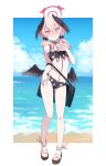  1girl blue_archive highres ika_(4801055) koharu_(blue_archive) swimsuit thighs 