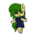  alpha_channel animated anthro bottomwear chibi clothed clothing digital_media_(artwork) equid equine female friendship_is_magic fur hair hasbro lemon_bounce low_res mammal mio_honda_step mranthony2 my_little_pony open_mouth pegasus semi-anthro short_playtime simple_background skirt solo transparent_background wings 