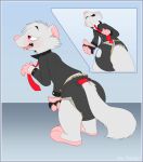  anthro clothed clothing diaper diaper_fetish domestic_ferret hi_res luthor male mammal masturbation mustelid musteline sex_toy solo true_musteline vibrator wand_vibrator wearing_diaper weasel zenfetcher 