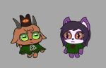  animated bear bovid caprine cult_of_the_lamb domestic_cat eyewear felid feline felis female fur giant_panda glasses goat hooves horn ioragabhar iorarua male mammal purple_body purple_fur rodent satyr sciurid short_playtime squirrel_tail tail tree_squirrel 