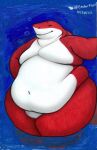  absurd_res belly big_(disambiguation) bubble chunky fish fluffy great_white heavy hi_res invalid_tag iron irongut marine middle morbid obese organs overweight red shark smile stomach thick tubby tum water 