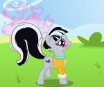  &lt;3 absurd_res alternate_species badumsquish black_hair blush clothing cutie_mark equid equine freckles friendship_is_magic fur grey_body grey_fur hair hasbro hi_res horse hybrid mammal mephitid multicolored_hair musk my_little_pony pony purple_eyes skunk two_tone_hair white_hair windy_whistles_(mlp) 