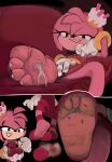  2023 4_toes amy_rose anthro dirty_feet eulipotyphlan extreme_size_difference feet female fooooly foot_fetish foot_lick foot_play fur hedgehog hi_res humanoid_feet in_shoe larger_anthro larger_female licking mammal micro musk pink_body pink_fur plantigrade sega size_difference smelly smelly_feet sonic_the_hedgehog_(series) the_murder_of_sonic_the_hedgehog toes tongue tongue_out 