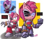  2023 amy_rose anthro clothing dialogue ellipsis english_text eulipotyphlan female footwear gloves handwear heartludwig hedgehog hi_res mammal rusty_rose sega signature simple_background solo sonic_the_hedgehog_(series) text text_box 
