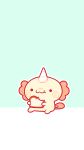  animated animated_gif axolotl bread can&#039;t_be_this_cute chibi eating food grindzone highres original simple_background sitting sweet_corn 