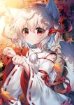  1girl absurdres grey_hair highres inubashiri_momiji pudding_(skymint_028) red_eyes short_hair solo touhou 